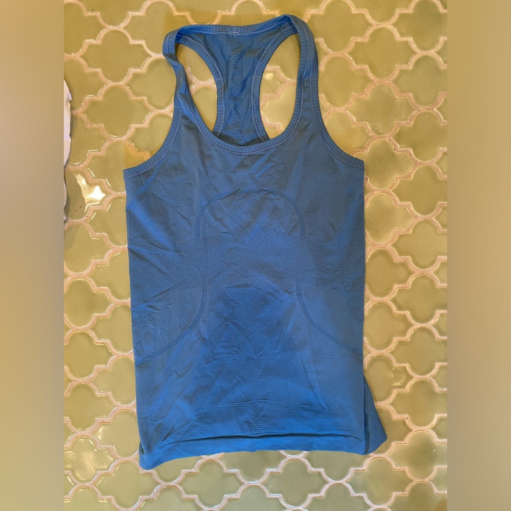 Blue LuLuLemon tank top